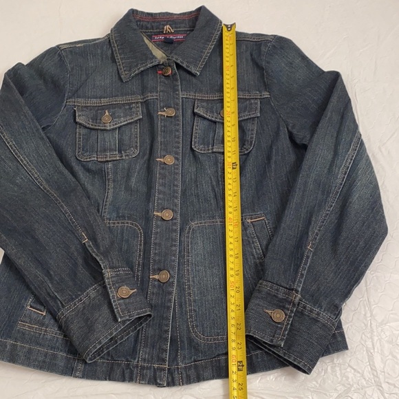 Tommy Hilfiger dark rinse utility denim jacket L - Picture 7 of 11
